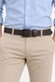 Men's Dark Brown 3.5 cm Metal Buckle Jeans and Fabric Trouser Belt