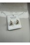 Zircon-Studded Leaf-Shaped Cute Hoop Earrings for Girls