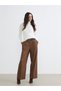 Rmz Gi̇yi̇m Farkiyla Women's Wide Leg Pants with Waist Belt - 3