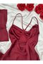 Women's Jasmin Cowl Neckline Satin Nightgown and Robe Set - 5