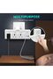 SKY-TOUCH Multi Plug Extension Socket with Night Light, 3 Way Wall Power Adapter, Electrical Outlet Extender 2 USB & 1Type-C, Universal Plug Adapter for Home, Office, Kitchen - 6