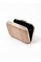 Powder-Colored Satin Clutch Bag Embellished with Stones for Women's Evening Wear for Weddings and Engagement Parties - 2
