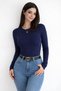 COTTON BODYSUIT WITH FINGER HOLES - 4