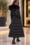 Fur Hooded Long Coat - 3