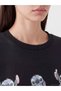 XSIDE Anthracite Stitch-Printed Oversized Women's Thick Sweatshirt—The ALITA CITY Difference - 3