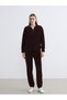 TWO MT SHOP QUALITY LCW EVERYDAY Plum Mock Neck Corded Fabric Women's Sweatshirt - 2