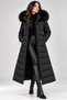 Fur Hooded Long Coat