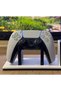 3D-Printed Game Controller and TV Remote Stand: Dual-Compartment Desktop Controller Holder Organizer - White BZELD - 2