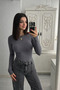 COTTON BODYSUIT WITH FINGER HOLES - 5