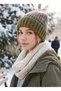 Knitted Detail Winter Beanie - Unisex Soft-Textured Thick-Textured Knit Hat - 2
