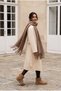 Klein Soft Touch Tassel Detailed Wool Textured Premium Fringed Puffy Mikasa Scarf (195 X 45 cm) - 3