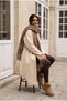 Klein Soft Touch Tassel Detailed Wool Textured Premium Fringed Puffy Mikasa Scarf (195 X 45 cm)