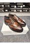 MEN'S Genuine Leather Lace-Up Reversible Riveted Classic Brown Leather Shoes (Inside and Outside) - 3