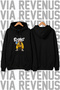 Einstein-Printed Unisex Oversized Hoodie