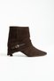 Angel Genuine Leather Women's Stiletto Heel Boots Without a Zipper