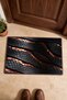 Black Copper Snake-Print Doormat, 40x60 cm, with Non-Slip Sole, Decorative - 4