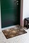 Brown Floral Print Doormat, 40x60 cm, with Non-Slip Sole, Decorative - 3