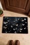529 Black and White Butterfly-Patterned Doormat, 40x60 cm, with Non-Slip Sole, Decorative - 4