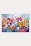 Orange and Purple Butterfly-Patterned Doormat, 40x60 cm, with Non-Slip Sole, Decorative - 5