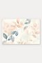 Peach-Gray Pastel Branch and Leaf Pattern Doormat, 40x60 cm, with Non-Slip Sole, Decorative - 5
