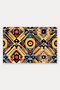 Yellow and Black Aztec Geometric Patterned Doormat, 40x60 cm, Non-Slip Sole, Decorative - 5
