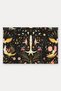 Black and Pink Symmetrical Door Mat with Fantastic Pattern, 40x60 cm, Non-Slip Sole, Decorative - 5