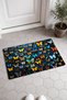 541 Colorful Butterfly-Patterned Doormat, 40x60 cm, with Non-Slip Sole, Decorative - 2