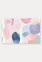 Pink and Blue Pastel-Colored Door Mat with Minimal Patterned Design, 40x60 cm, Non-Slip Sole, Decorative - 5