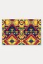 Yellow and Navy Blue Diamond Patterned Doormat, 40x60 cm, with Non-Slip Sole, Decorative - 5