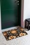 Black Copper Lotus Floral Print Doormat, 40x60 cm, with Non-Slip Sole, Decorative - 3