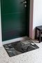 Anthracite 3D Geometric Patterned Woven Doormat, 40x60 cm, with Non-Slip Sole, Decorative - 3