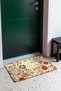 Vintage Flowers on a Cream Background: Turkish Rug-Patterned Doormat, 40x60 cm, with Non-Slip Sole - 2