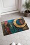 Red and Blue Abstract Patterned 922 Doormat, 40x60 cm, Non-Slip Sole, Decorative - 2