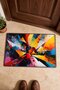 Colorful Abstract Patterned 926 Doormat, 40x60 cm, with Non-Slip Sole, Decorative - 4