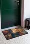 Brown and Gold Abstract Patterned Doormat, 40x60 cm, with Non-Slip Sole, Decorative - 3