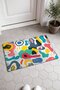 Colorful Memphis Pop-Style Patterned Doormat, 40x60 cm, with Non-Slip Sole, Decorative - 2