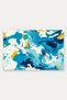 Turquoise and Yellow Brushstroke-Style Seascape Doormat, 40x60 cm, with Non-Slip Sole, Decorative - 5