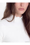 Ruffled Stand Collar Women's Bodysuit for Style Enthusiasts from Uzg Store - 4