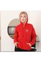 WOMEN'S HOODED SWEATSHIRT WITH BRUSHED INSIDE SLEEVES AND STAR-EMBELLISHED BACK - 2