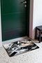 Black and White Brushstroke Abstract Patterned Doormat, 40x60 cm, Non-Slip Sole, Decorative - 3