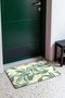 Mint Green Leaf Botanical Pattern Doormat, 40x60 cm, Non-Slip Sole, Decorative - 3