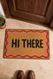 "Hi There" Printed Doormat, 40x60 cm, Non-Slip Sole, Decorative - 4