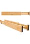 Bamboo Drawer Dividers 6-Pack, Adjustable Kitchen Drawer Organisers - 3