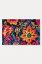 Navy and Fuchsia Baroque Floral Print Doormat, 40x60 cm, with Non-Slip Sole, Decorative - 5