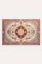 Red and Blue Flower Garden Turkish Rug with Floral Print 785 Doormat, 40x60 cm, with Non-Slip Sole - 5