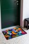 Stained-Glass-Style Colorful Cubist Mosaic-Patterned Doormat, 40x60 cm, with Non-Slip Sole, Decorative - 3