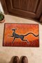 Black and White Animal-Print Doormat, 40x60 cm, with Non-Slip Sole, Decorative