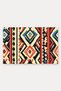 Red and Blue Aztec Diamond Stripe Pattern Door Mat, 40x60 cm, Non-Slip Sole, Decorative - 5