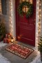 "Hot Tea" Printed New Year's Doormat, 40x60 cm, Non-Slip Sole Christmas Doormat - 2