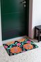Black and Orange Sunflower Garden-Patterned Doormat, 40x60 cm, with Non-Slip Sole, Decorative - 3